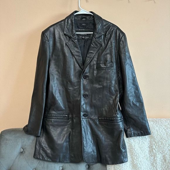 Vintage Liz Claiborne leather jacket woman’s L large (rs401) - Picture 3 of 10